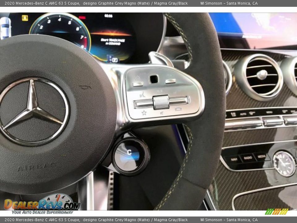 2020 Mercedes-Benz C AMG 63 S Coupe Steering Wheel Photo #19