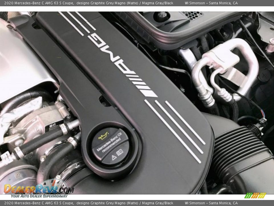 2020 Mercedes-Benz C AMG 63 S Coupe designo Graphite Grey Magno (Matte) / Magma Gray/Black Photo #31