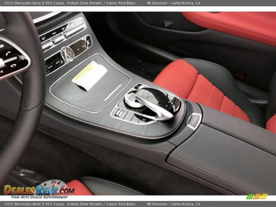 2020 Mercedes-Benz E 450 Coupe Iridium Silver Metallic / Classic Red/Black Photo #7