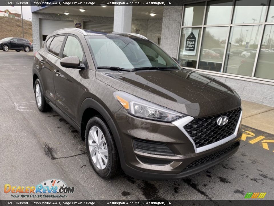 Front 3/4 View of 2020 Hyundai Tucson Value AWD Photo #2