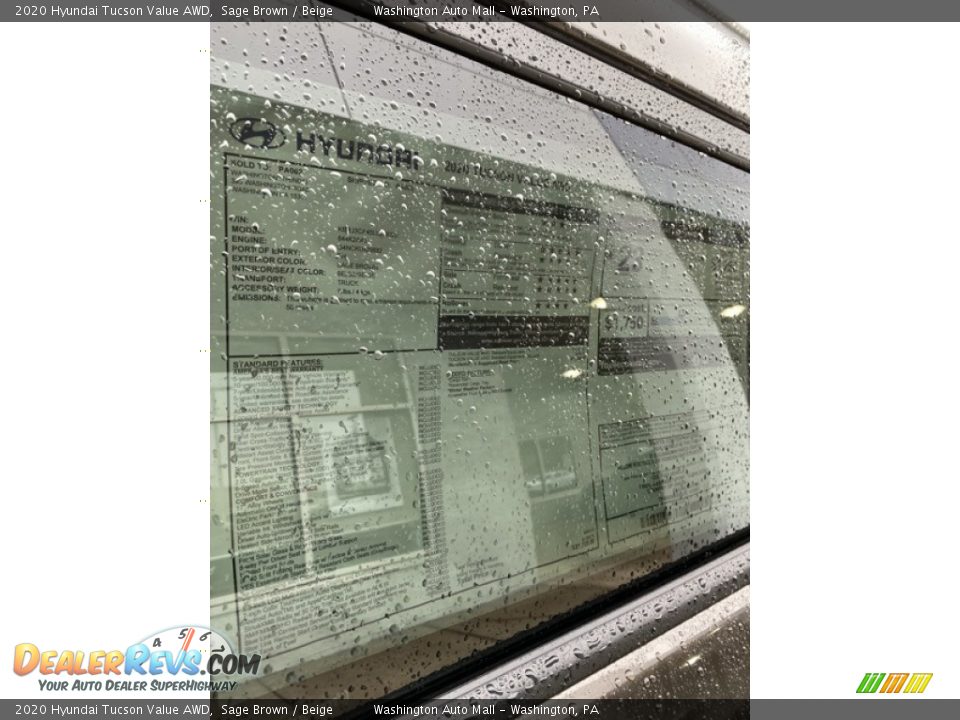2020 Hyundai Tucson Value AWD Sage Brown / Beige Photo #16