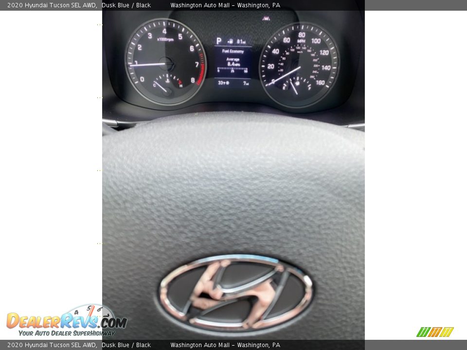 2020 Hyundai Tucson SEL AWD Dusk Blue / Black Photo #28