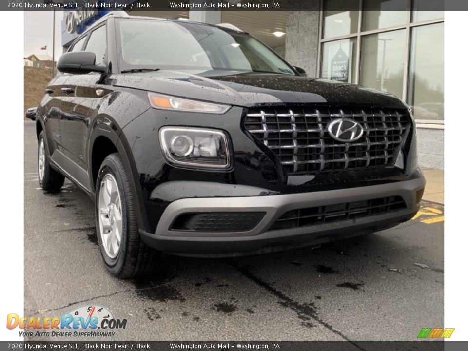 2020 Hyundai Venue SEL Black Noir Pearl / Black Photo #1