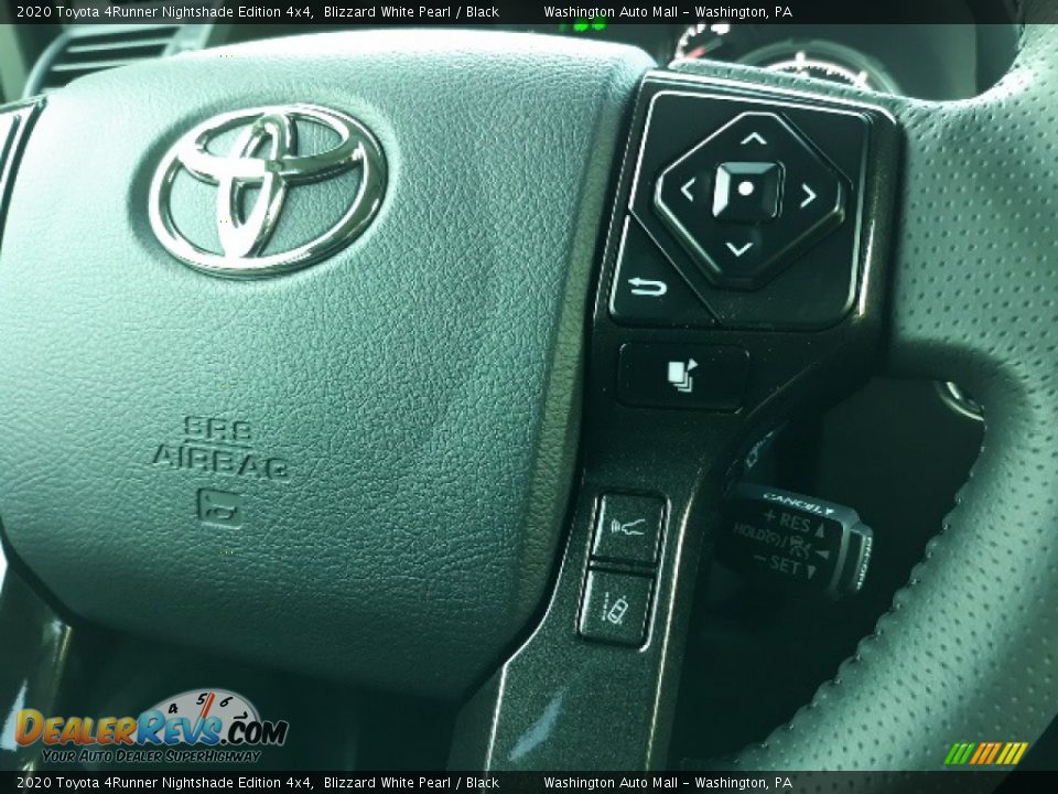 2020 Toyota 4Runner Nightshade Edition 4x4 Blizzard White Pearl / Black Photo #8