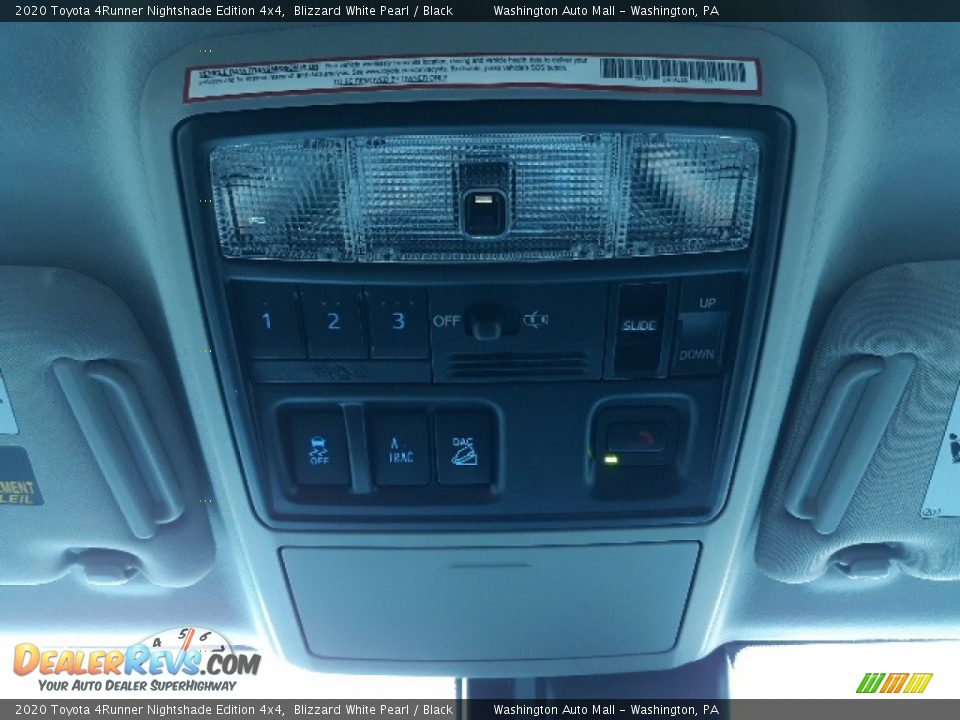 2020 Toyota 4Runner Nightshade Edition 4x4 Blizzard White Pearl / Black Photo #14