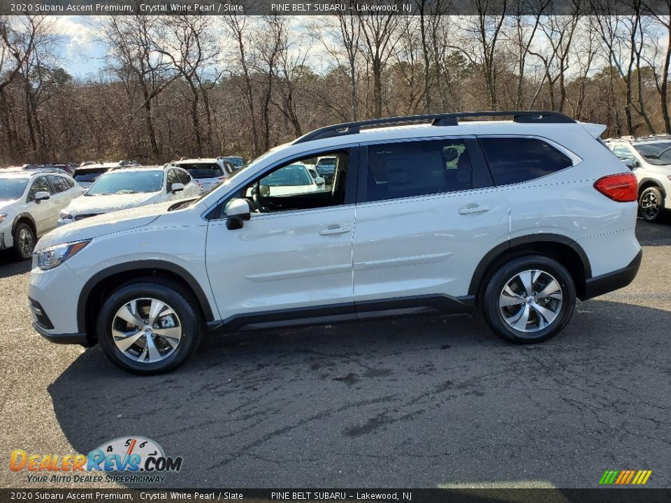 2020 Subaru Ascent Premium Crystal White Pearl / Slate Photo #3