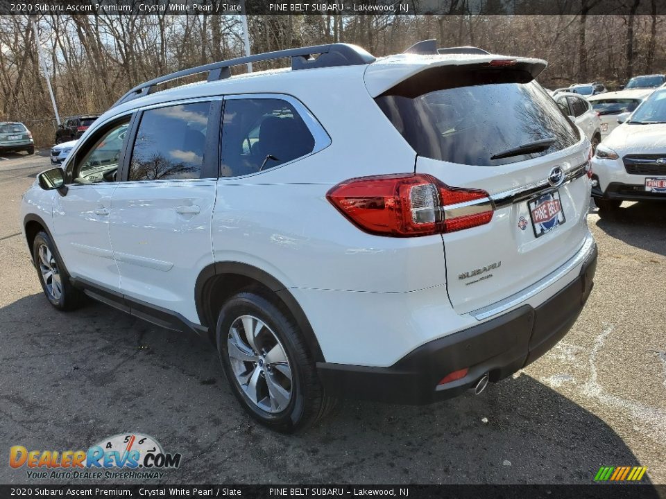 2020 Subaru Ascent Premium Crystal White Pearl / Slate Photo #4