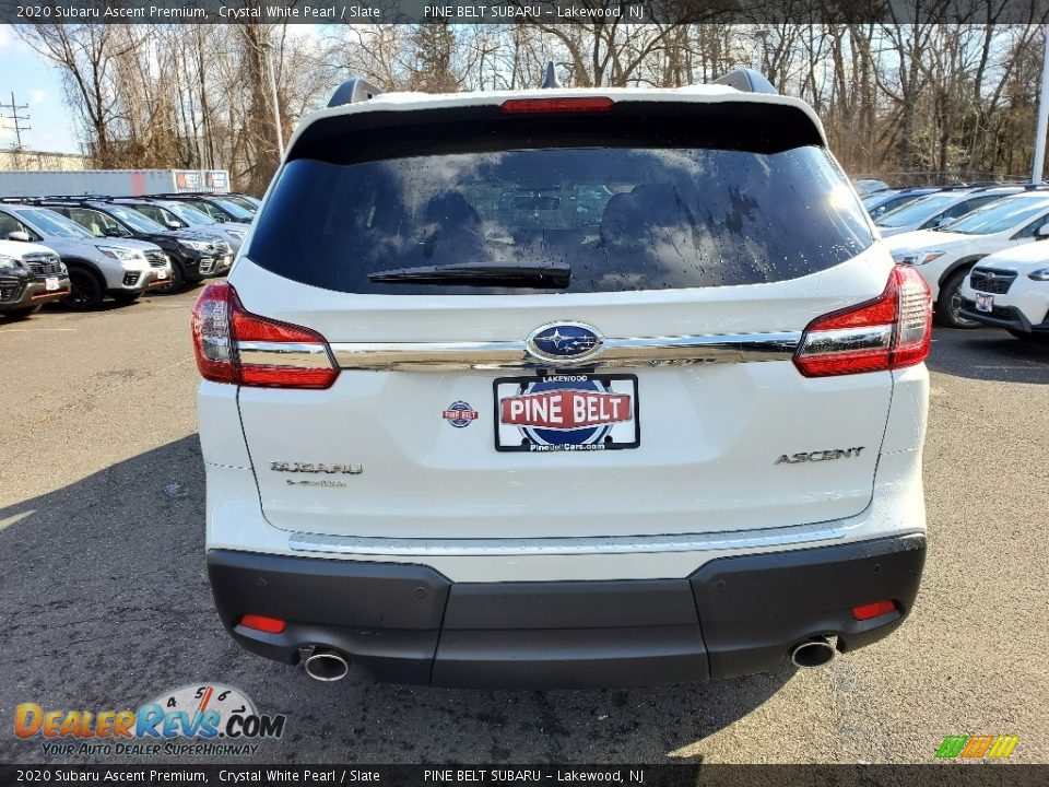 2020 Subaru Ascent Premium Crystal White Pearl / Slate Photo #5