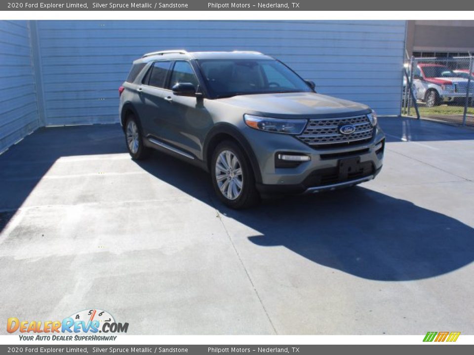 2020 Ford Explorer Limited Silver Spruce Metallic / Sandstone Photo #2