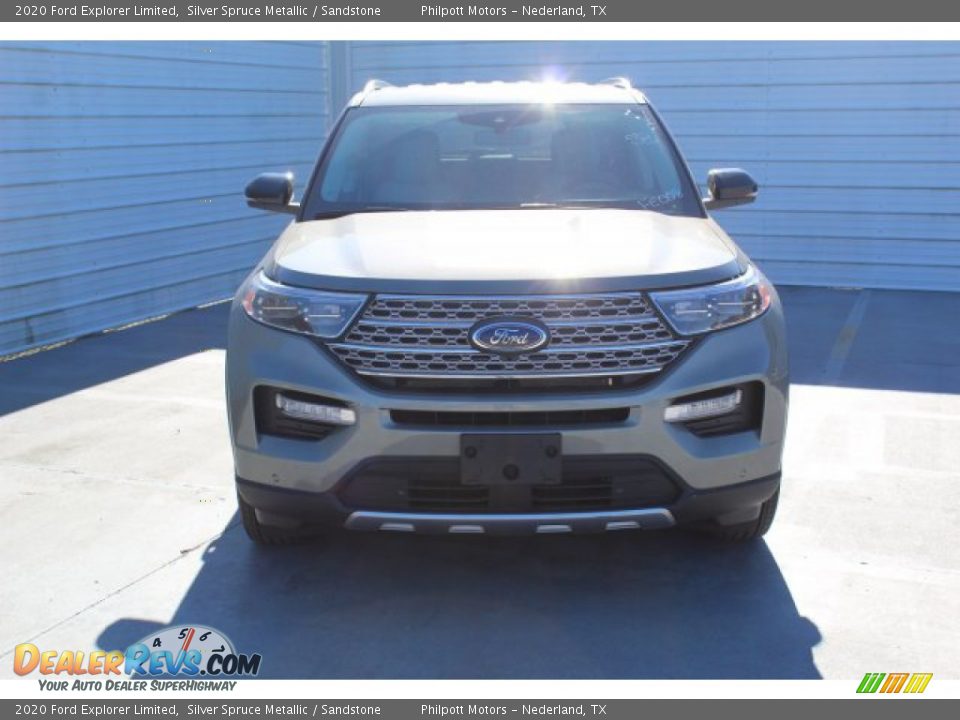 2020 Ford Explorer Limited Silver Spruce Metallic / Sandstone Photo #3