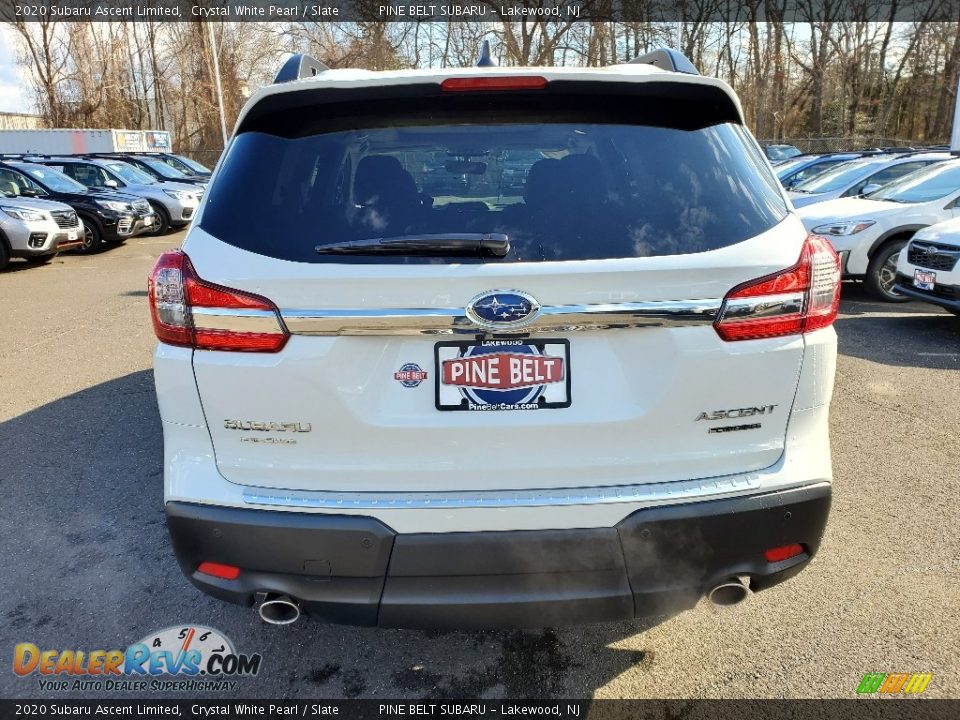 2020 Subaru Ascent Limited Crystal White Pearl / Slate Photo #5