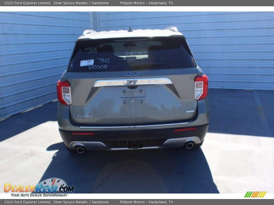 2020 Ford Explorer Limited Silver Spruce Metallic / Sandstone Photo #7