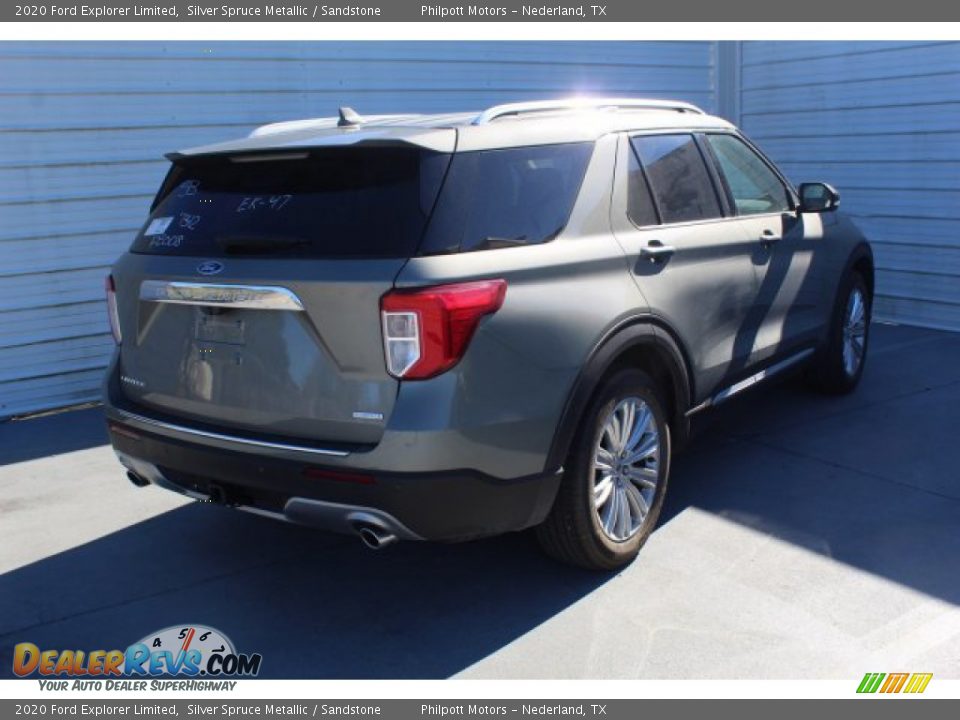 2020 Ford Explorer Limited Silver Spruce Metallic / Sandstone Photo #8