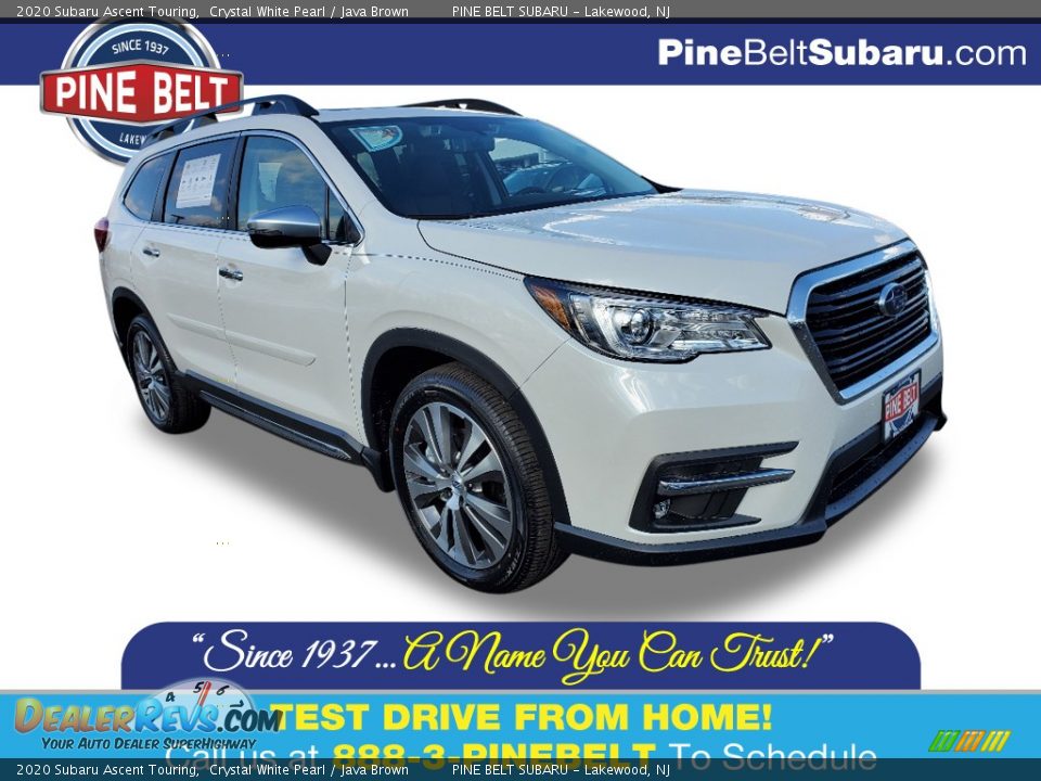 2020 Subaru Ascent Touring Crystal White Pearl / Java Brown Photo #1