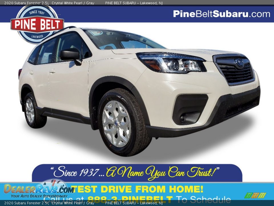 2020 Subaru Forester 2.5i Crystal White Pearl / Gray Photo #1