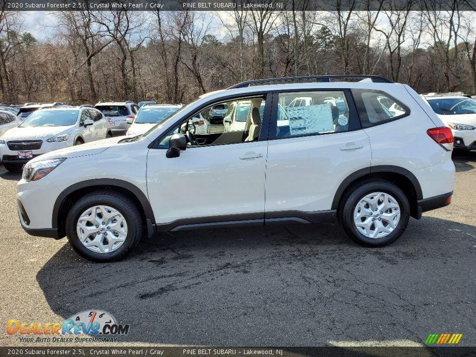 2020 Subaru Forester 2.5i Crystal White Pearl / Gray Photo #3