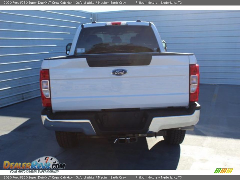 2020 Ford F250 Super Duty XLT Crew Cab 4x4 Oxford White / Medium Earth Gray Photo #7