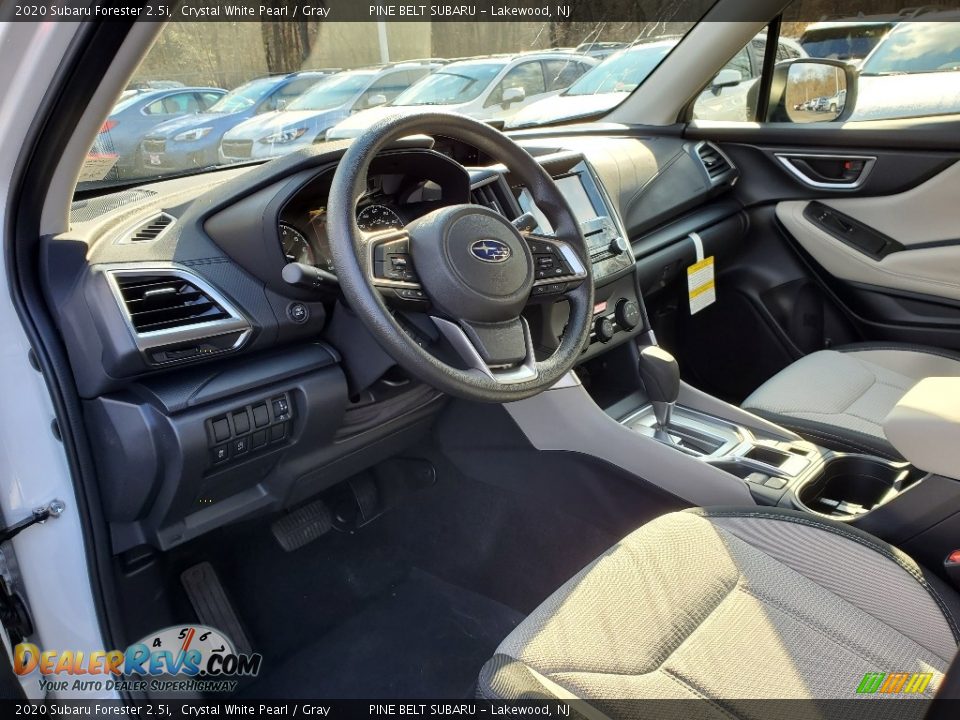2020 Subaru Forester 2.5i Crystal White Pearl / Gray Photo #7