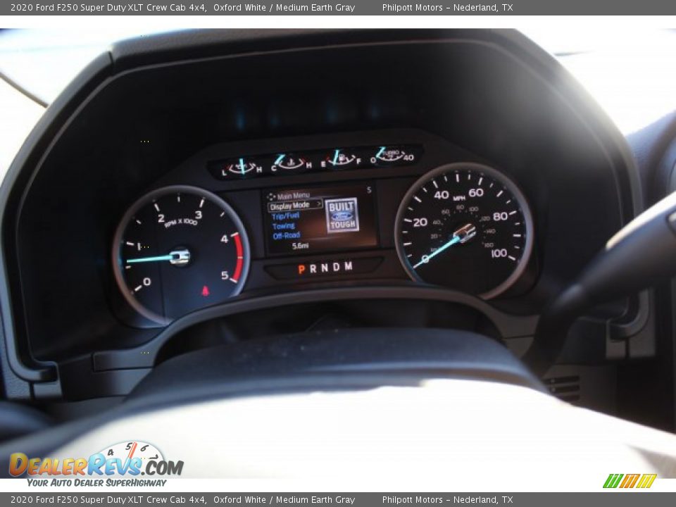 2020 Ford F250 Super Duty XLT Crew Cab 4x4 Oxford White / Medium Earth Gray Photo #13
