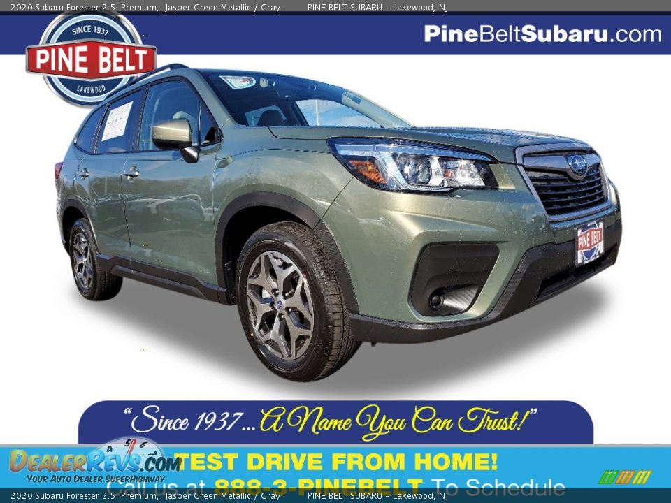 2020 Subaru Forester 2.5i Premium Jasper Green Metallic / Gray Photo #1