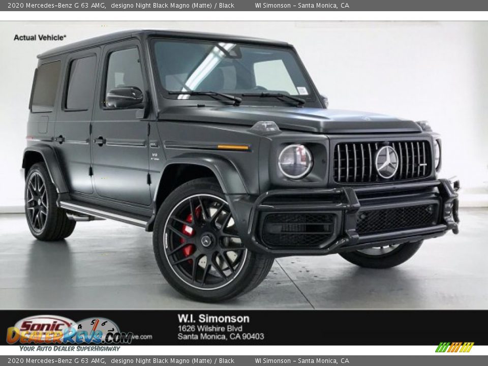 2020 Mercedes-Benz G 63 AMG designo Night Black Magno (Matte) / Black Photo #1