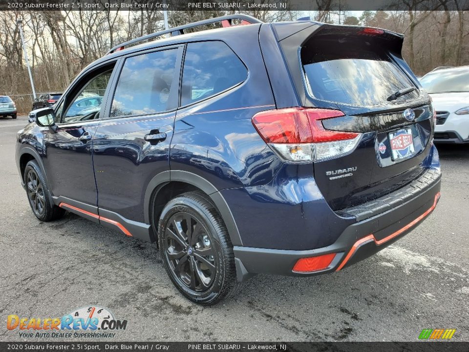 2020 Subaru Forester 2.5i Sport Dark Blue Pearl / Gray Photo #4