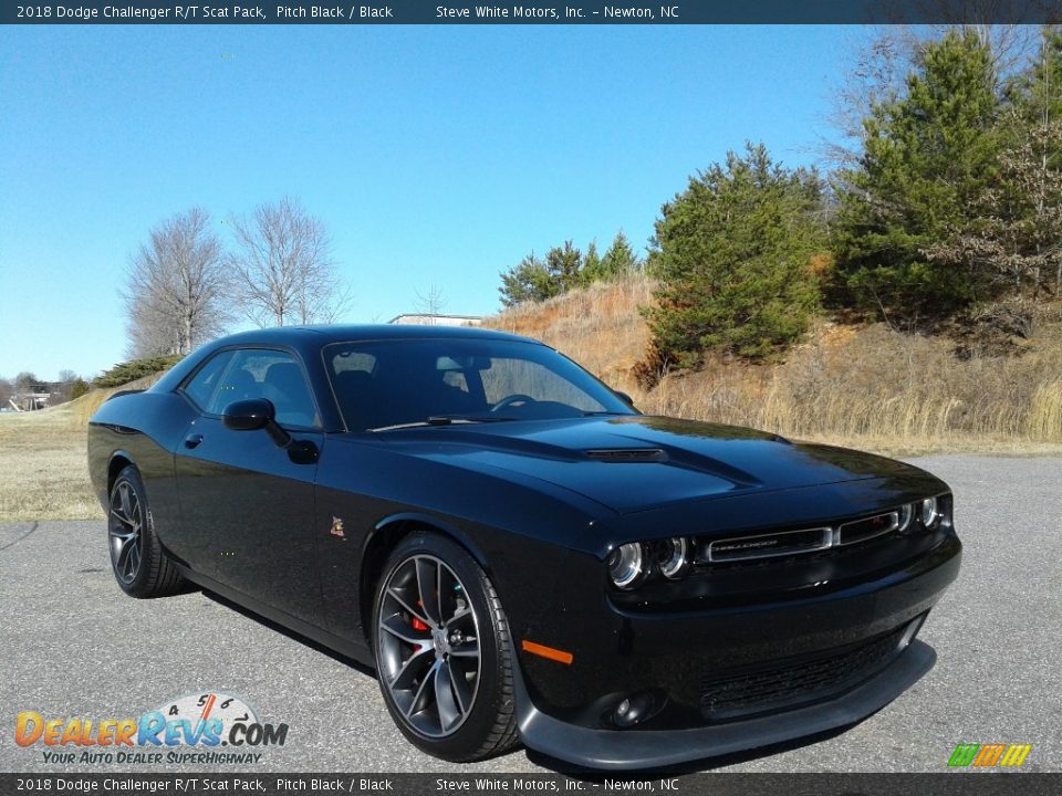 2018 Dodge Challenger R/T Scat Pack Pitch Black / Black Photo #4