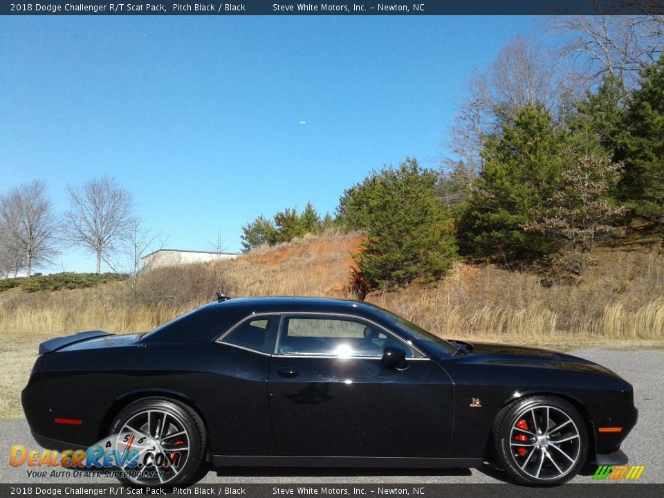 2018 Dodge Challenger R/T Scat Pack Pitch Black / Black Photo #5