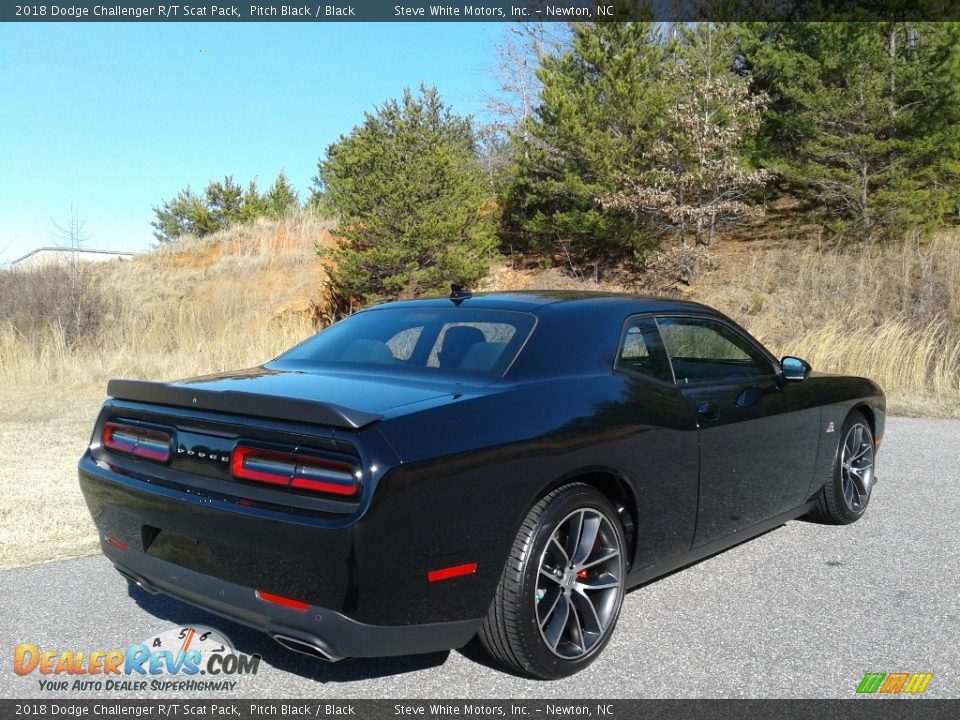 2018 Dodge Challenger R/T Scat Pack Pitch Black / Black Photo #6