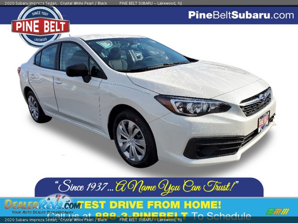 2020 Subaru Impreza Sedan Crystal White Pearl / Black Photo #1