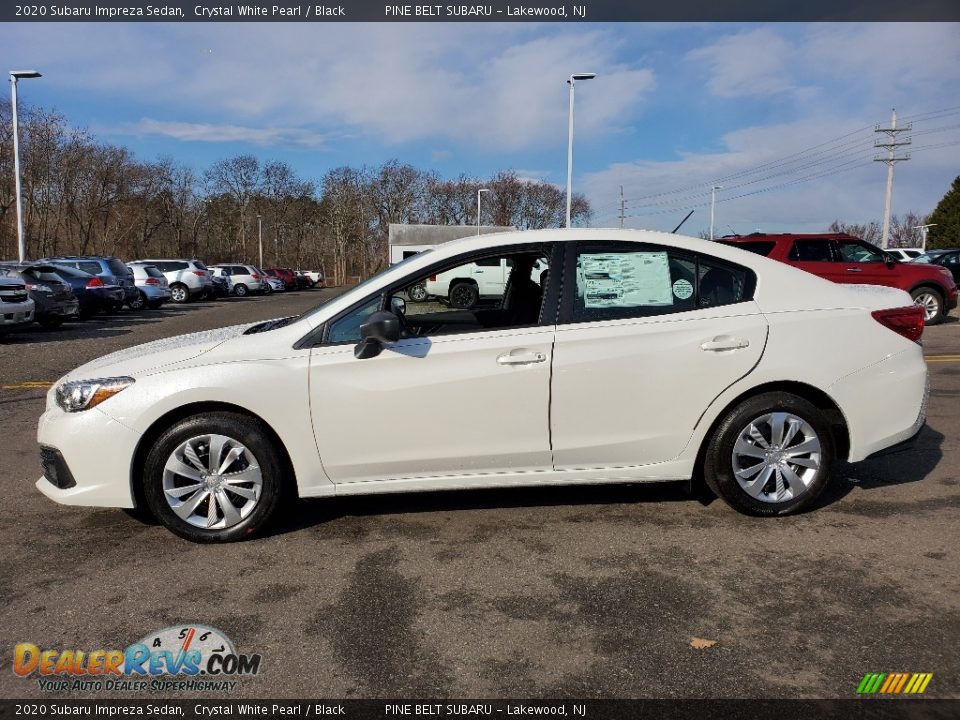 2020 Subaru Impreza Sedan Crystal White Pearl / Black Photo #3