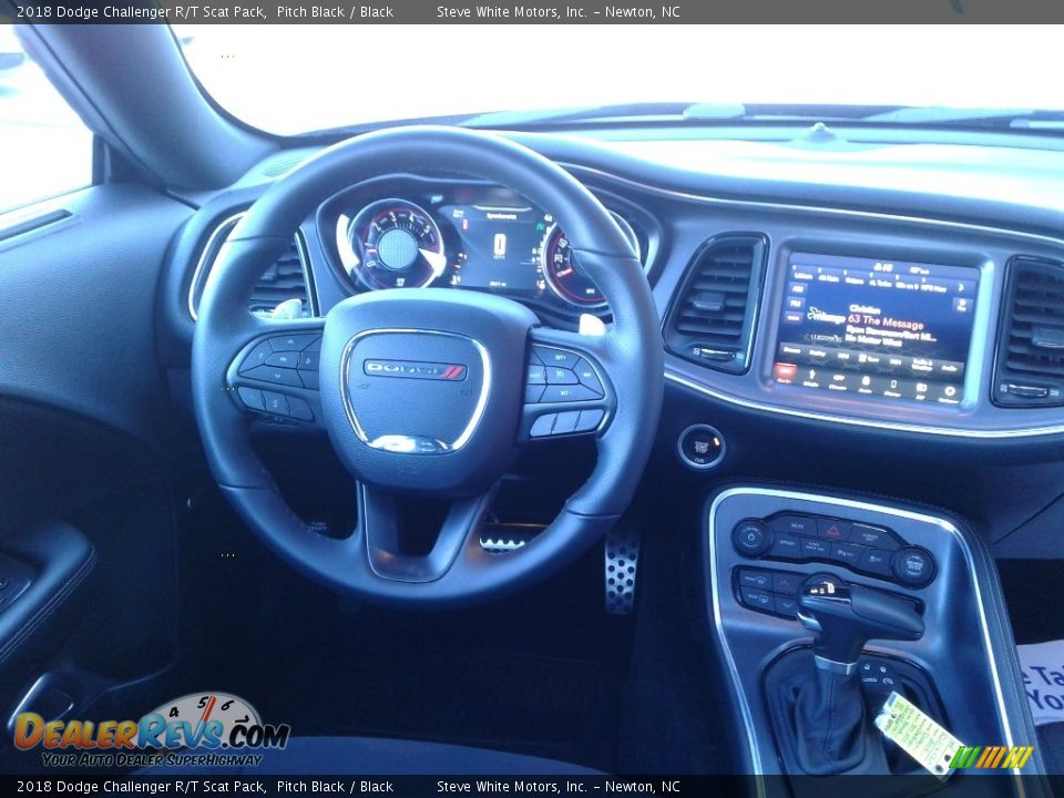 2018 Dodge Challenger R/T Scat Pack Pitch Black / Black Photo #13