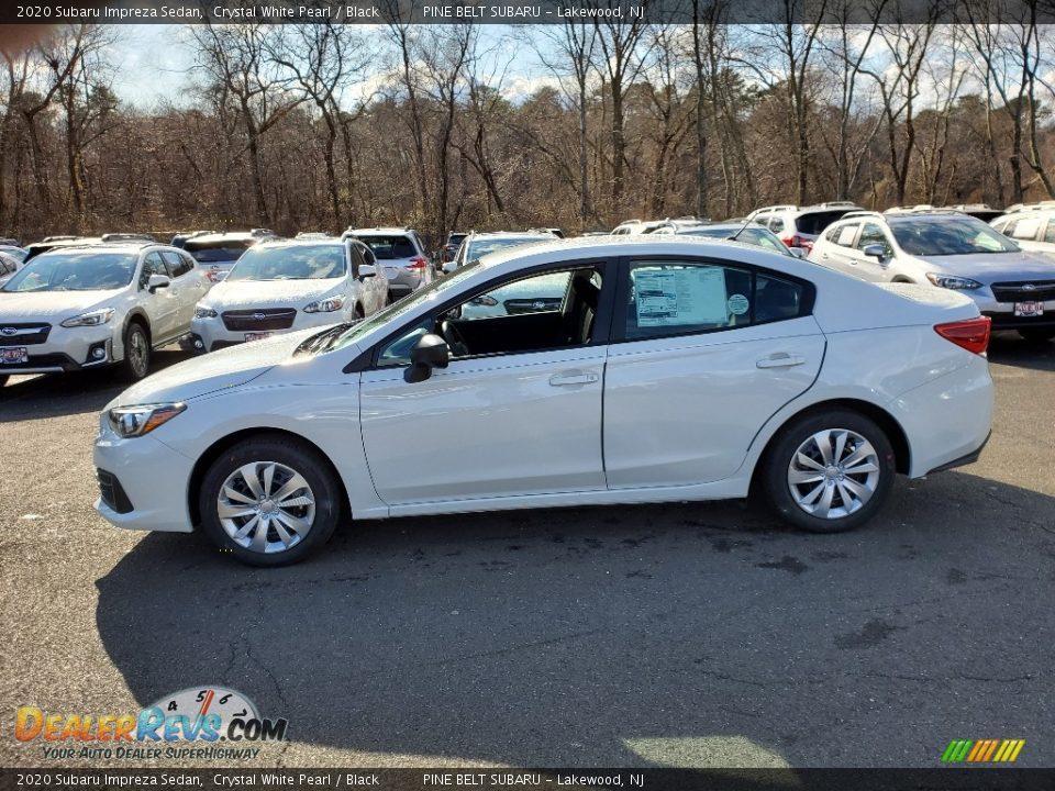 2020 Subaru Impreza Sedan Crystal White Pearl / Black Photo #3