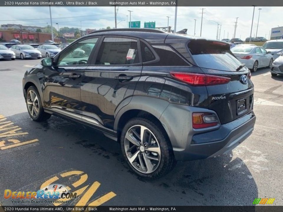 2020 Hyundai Kona Ultimate AWD Ultra Black / Black Photo #6