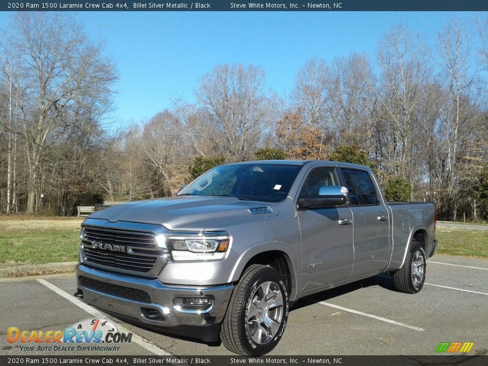 2020 Ram 1500 Laramie Crew Cab 4x4 Billet Silver Metallic / Black Photo #2