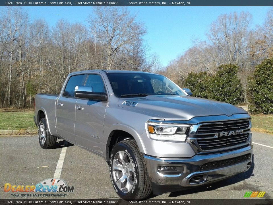 2020 Ram 1500 Laramie Crew Cab 4x4 Billet Silver Metallic / Black Photo #4