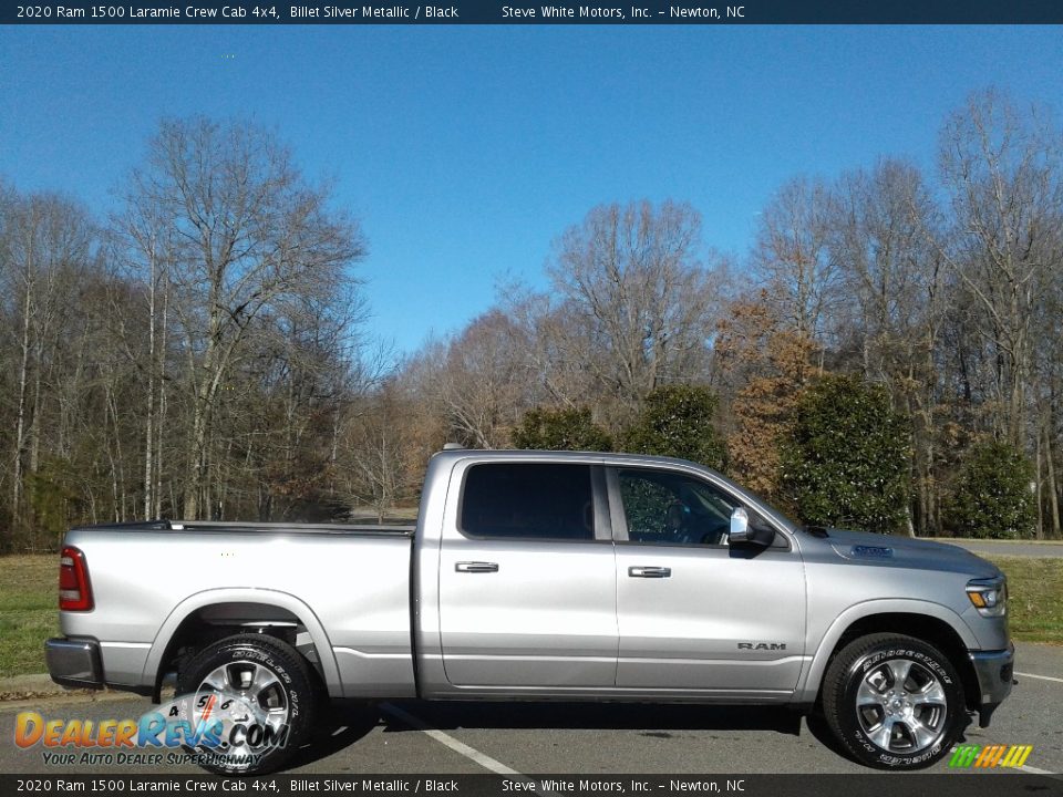 2020 Ram 1500 Laramie Crew Cab 4x4 Billet Silver Metallic / Black Photo #5