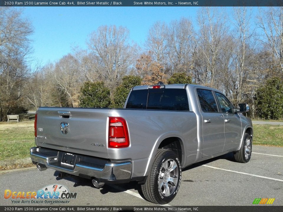 2020 Ram 1500 Laramie Crew Cab 4x4 Billet Silver Metallic / Black Photo #6