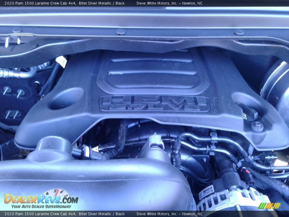 2020 Ram 1500 Laramie Crew Cab 4x4 Billet Silver Metallic / Black Photo #10