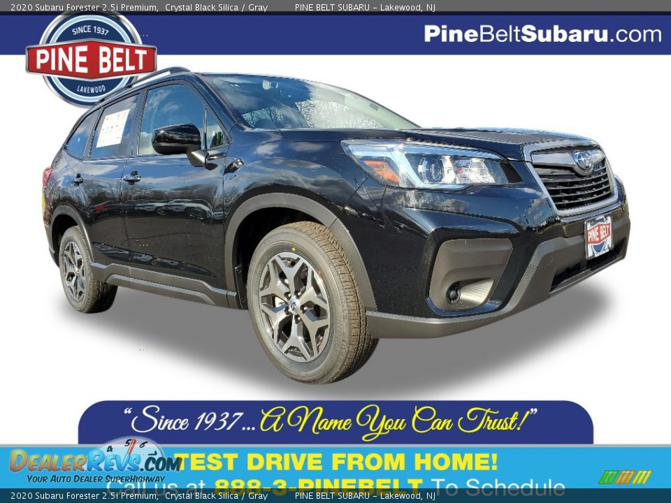 2020 Subaru Forester 2.5i Premium Crystal Black Silica / Gray Photo #1