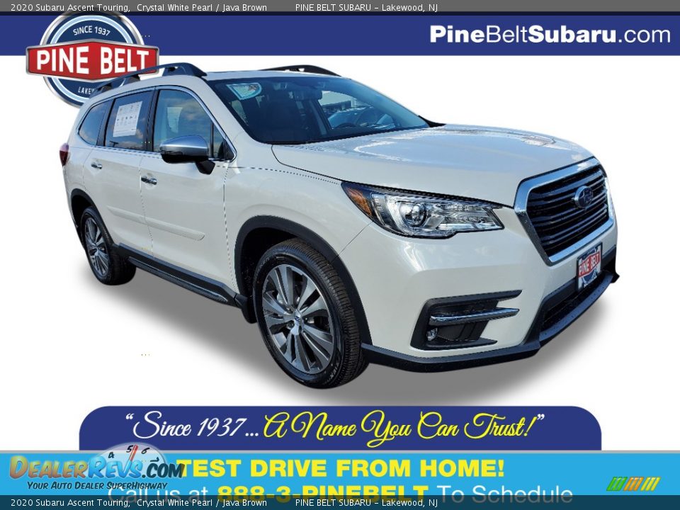 2020 Subaru Ascent Touring Crystal White Pearl / Java Brown Photo #1