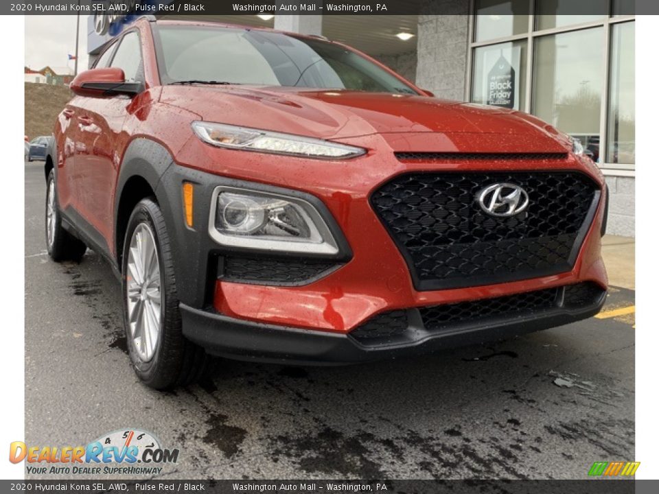 2020 Hyundai Kona SEL AWD Pulse Red / Black Photo #1