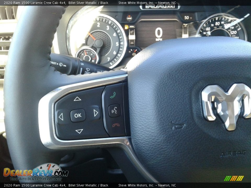 2020 Ram 1500 Laramie Crew Cab 4x4 Billet Silver Metallic / Black Photo #26