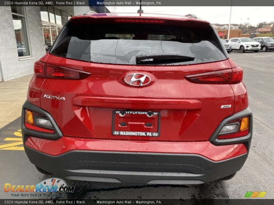2020 Hyundai Kona SEL AWD Pulse Red / Black Photo #5