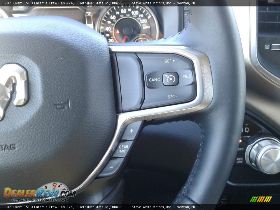2020 Ram 1500 Laramie Crew Cab 4x4 Billet Silver Metallic / Black Photo #27