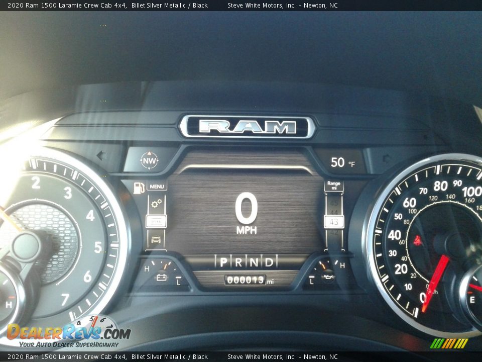 2020 Ram 1500 Laramie Crew Cab 4x4 Billet Silver Metallic / Black Photo #28