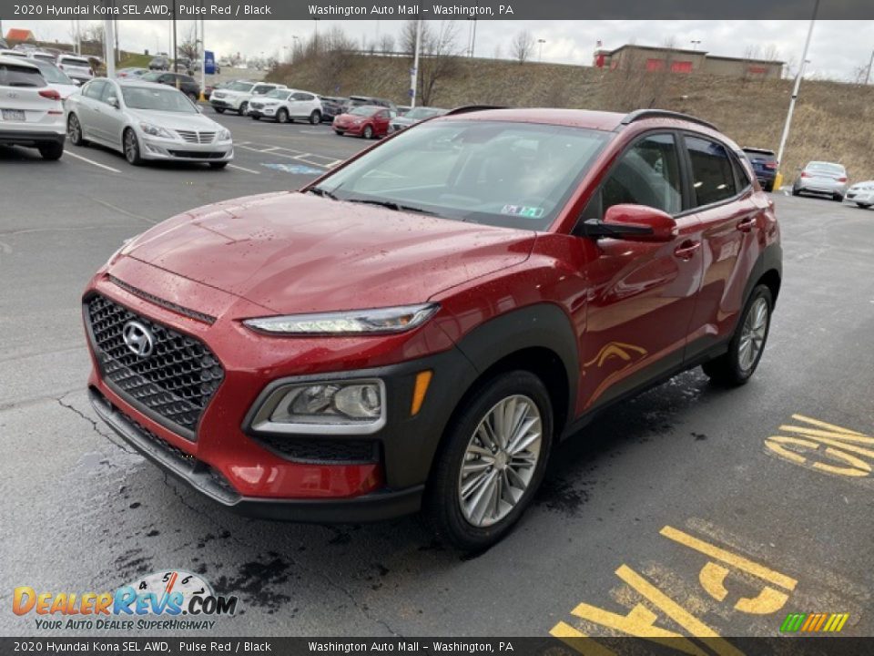 2020 Hyundai Kona SEL AWD Pulse Red / Black Photo #7