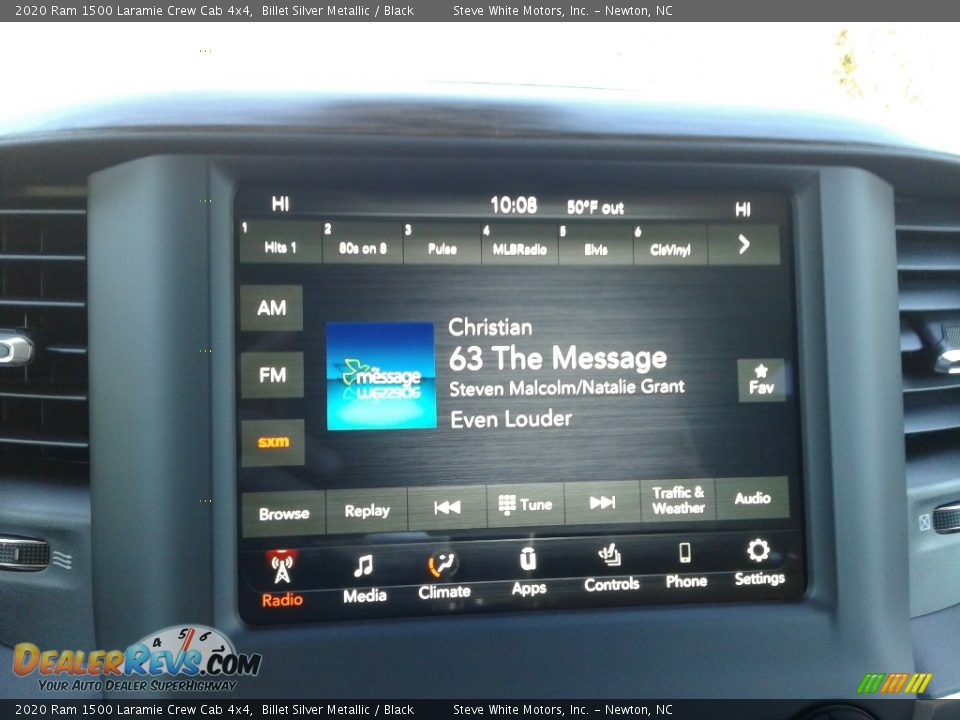2020 Ram 1500 Laramie Crew Cab 4x4 Billet Silver Metallic / Black Photo #32