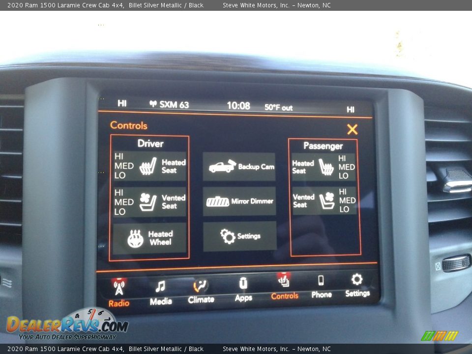 2020 Ram 1500 Laramie Crew Cab 4x4 Billet Silver Metallic / Black Photo #33