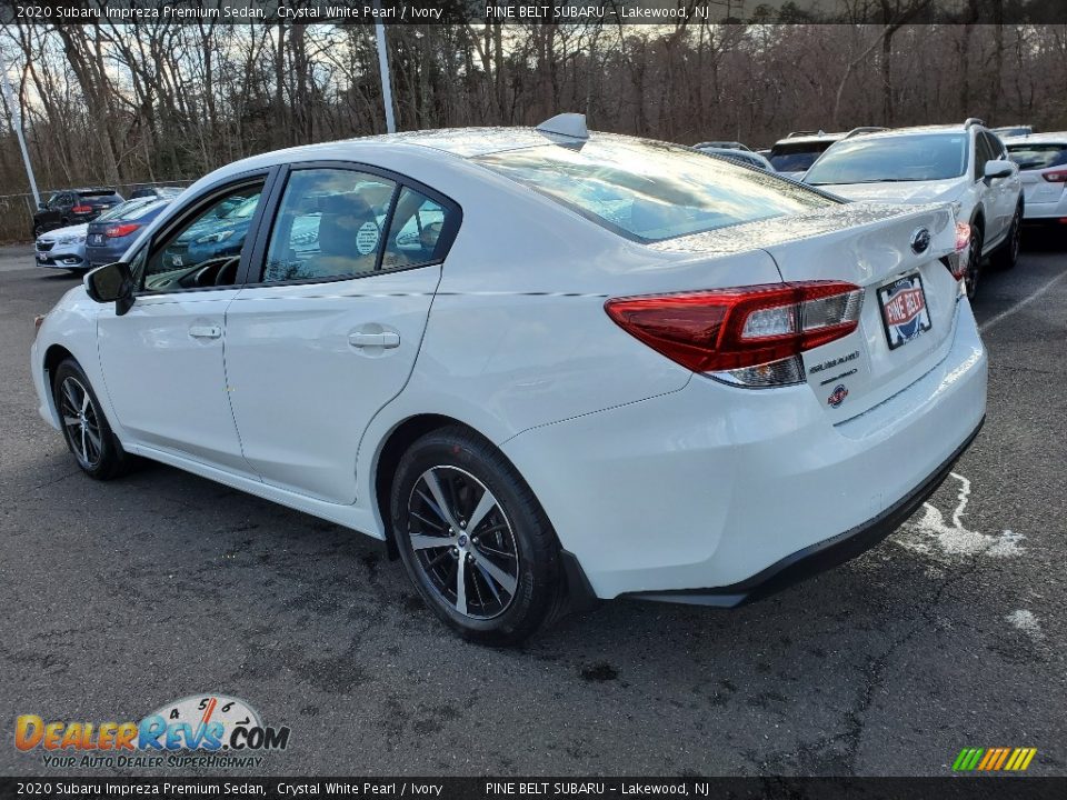 2020 Subaru Impreza Premium Sedan Crystal White Pearl / Ivory Photo #4